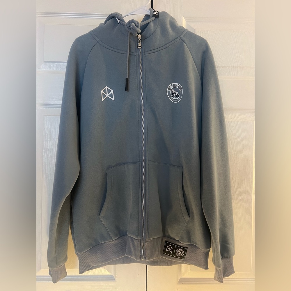 Rawgear zip-up hoodie. Greyish/Blue - Medium Men’s.